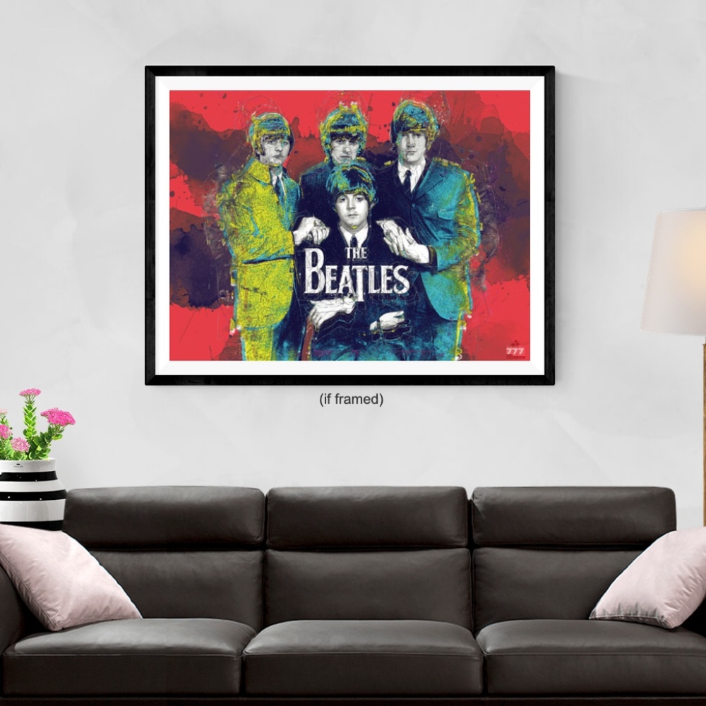 The Beatles Poster Music Wall Art Print (24x18)